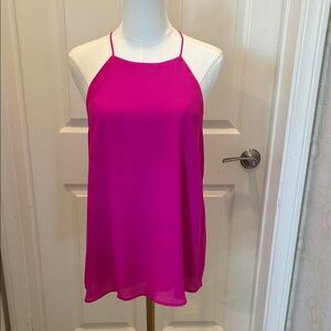 Lily White Vibrant Pink Camisole in Women's Size Large